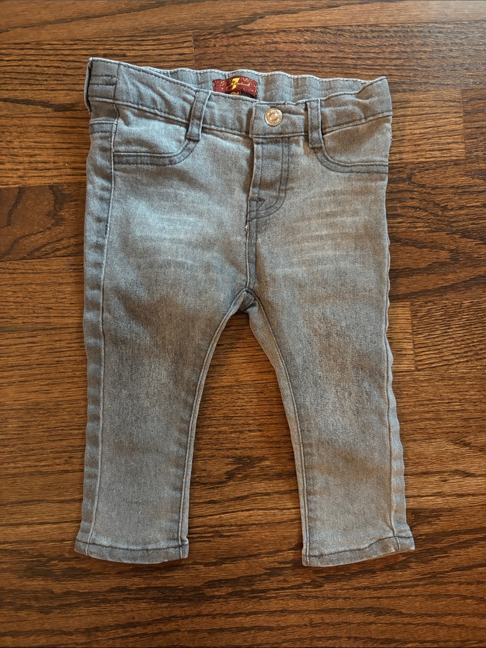 12 month 7 for all mankind Toddler Gray Stretch Denim